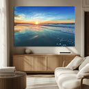 Blue Sky and Beach Wall Art Canvas Print