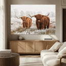 Longhorn Cattle Wall Art Canvas Print, Framed Farmhouse by MyGreatCanvas | Canvas Wall Art Prints | Photo Prints & Wall Decor