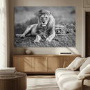 King Forest Lion Wall Art Canvas Print – Framed Majestic by MyGreatCanvas | Canvas Wall Art Prints | Photo Prints & Wall Decor