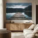 Wooden Bridge Near Lake Wall Art Canvas Print by MyGreatCanvas | Canvas Wall Art Prints | Photo Prints & Wall Decor