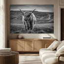 Fluffy Cattle Wall Art Print, Highland Cow Canvas, Framed by MyGreatCanvas | Canvas Wall Art Prints | Photo Prints & Wall Decor