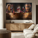 Wine and Barrels Wall Art Canvas Print by MyGreatCanvas | Canvas Wall Art Prints | Photo Prints & Wall Decor