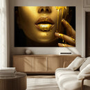 Gold and Women Wall Art Canvas Print by MyGreatCanvas | Canvas Wall Art Prints | Photo Prints & Wall Decor