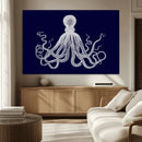 Blue Octopus Wall Art Canvas Print by MyGreatCanvas | Canvas Wall Art Prints | Photo Prints & Wall Decor