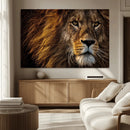 Mighty Lion Wall Art Canvas Print – Majestic Animal Portrait by MyGreatCanvas | Canvas Wall Art Prints | Photo Prints & Wall Decor