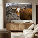 Framed Big Cow Animal Wall Art Canvas Print by MyGreatCanvas | Canvas Wall Art Prints | Photo Prints & Wall Decor