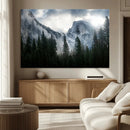 Wall Art Foggy Forest Landscape Canvas Print
