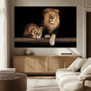 Lion Canvas Wall Art – Majestic Animal Print Artwork for by MyGreatCanvas | Canvas Wall Art Prints | Photo Prints & Wall Decor