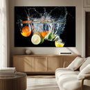 Kitchen Wall Art, Kitchen Fruits Art Canvas Print