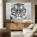Black and White Tiger Wall Art Animal Canvas Print
