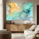 Green Marble Fluid Effect Wall Art Abstract Canvas Wall Art by MyGreatCanvas | Canvas Wall Art Prints | Photo Prints & Wall Decor