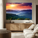 Mountain and Sunset Wall Art Canvas Print by MyGreatCanvas | Canvas Wall Art Prints | Photo Prints & Wall Decor