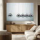 Newton's Cradle Wall Art Canvas Print, Framed Newton Cradle