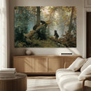 Baby Bears in Forest Wall Art Canvas Print by MyGreatCanvas | Canvas Wall Art Prints | Photo Prints & Wall Decor