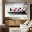 Framed Luck Poker Cards Canvas – Modern Triptych Wall Art,