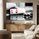 Aces Poker Art Poker Game Wall Art Canvas Print by MyGreatCanvas | Canvas Wall Art Prints | Photo Prints & Wall Decor