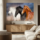 Animal Wall Art Three Horses Farmhouse Art Canvas, Framed by MyGreatCanvas | Canvas Wall Art Prints | Photo Prints & Wall Decor