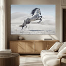 Prancing Horse Desert Large Wall Art Canvas Print – Majestic
