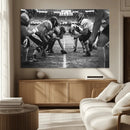 American Football Wall Art Canvas Print Framed Stadium Sport