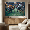 American Football Playing Wall Art Canvas Print by MyGreatCanvas | Canvas Wall Art Prints | Photo Prints & Wall Decor