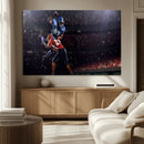 American Football Wall Art Canvas Print, Stadium Sport Wall