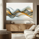 Abstract Wave Canvas Wall Art – Fluid Contemporary Elegance