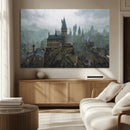 Disney Castle Wall Art Canvas Print, Living Kids Home Room