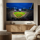 Truist Park Night Game Canvas Art - Atlanta Braves Stadium