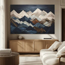 Mountain Wall Art – Modern Geometric Landscape Canvas Print,