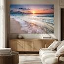 Sunset Beach Wall Art – Soothing Coastal Landscape, Ready to by MyGreatCanvas | Canvas Wall Art Prints | Photo Prints & Wall Decor