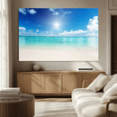 Blue Ocean Wall Art Canvas Print - Tranquil Ocean Paradise