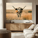 Texas Cow Wall Art Canvas Print for Farm House Wall Decor, by MyGreatCanvas | Canvas Wall Art Prints | Photo Prints & Wall Decor