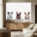 Horse Wall Art - Minimalist Horse Triptych Wall Art – Modern by MyGreatCanvas | Canvas Wall Art Prints | Photo Prints & Wall Decor