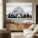Resting Grizzly Bear Wall Art Canvas Print – Majestic Lazy by MyGreatCanvas | Canvas Wall Art Prints | Photo Prints & Wall Decor