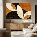 Geometric Abstract Wall Art Canvas Print, Mid Century Modern