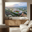 Old Trafford Manchester United Stadium Wall Art Canvas Print