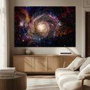 Nebula and Galaxies in Space Wall Art Canvas Print, Spiral