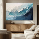 Ocean Wave Canvas Wall Art Print – Coastal Living Room Large
