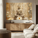 Buddha Wall Art Canvas Print, Buddha Meditation Room Decor,