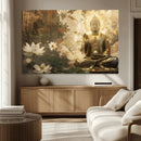 Zen Buddha Wall Art Canvas Print | Peaceful Meditation Decor