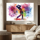 Colorful Golfer Swing Wall Art Canvas Print - Ready to Hang, by MyGreatCanvas | Canvas Wall Art Prints | Photo Prints & Wall Decor