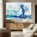 Golf Swing Wall Art Canvas Print - Sports-Inspired