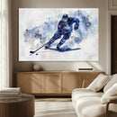 Hockey Player Wall Art Canvas Print - Sports-Inspired