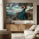Miranda by the Shore Wall Art Canvas Print – Tempest Scene by MyGreatCanvas | Canvas Wall Art Prints | Photo Prints & Wall Decor