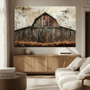 Rustic Barn Wall Art | Farmhouse Wall Decor Canvas Print |