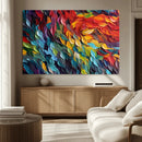 Vibrant Abstract Leaf Wall Art Canvas Print | Bold Colorful by MyGreatCanvas | Canvas Wall Art Prints | Photo Prints & Wall Decor