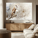 Barn Owl Wall Art | Watercolor Canvas Print | Perfect for