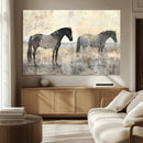 Vintage Horses Wall Art Canvas Print