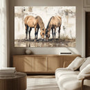Vintage Horses Wall Art | Ready to Hang and Framed Triptych by MyGreatCanvas | Canvas Wall Art Prints | Photo Prints & Wall Decor