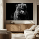 Bear Canvas Print | Wildlife Wall Art for Cabin Decor |